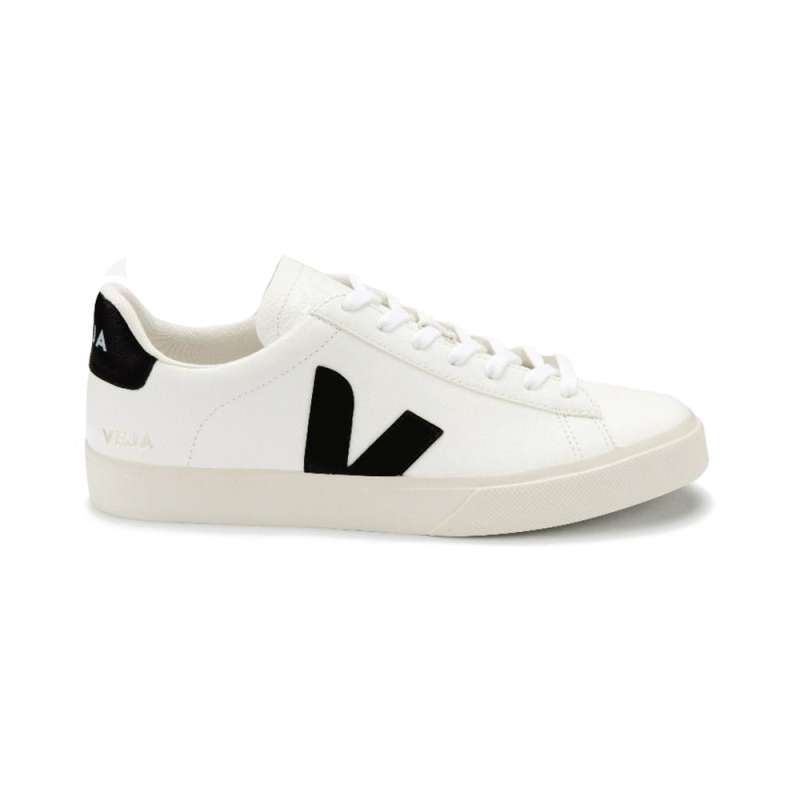 Veja Campo Chromefree Low-Top Sneakers Leather Extra White Black Women