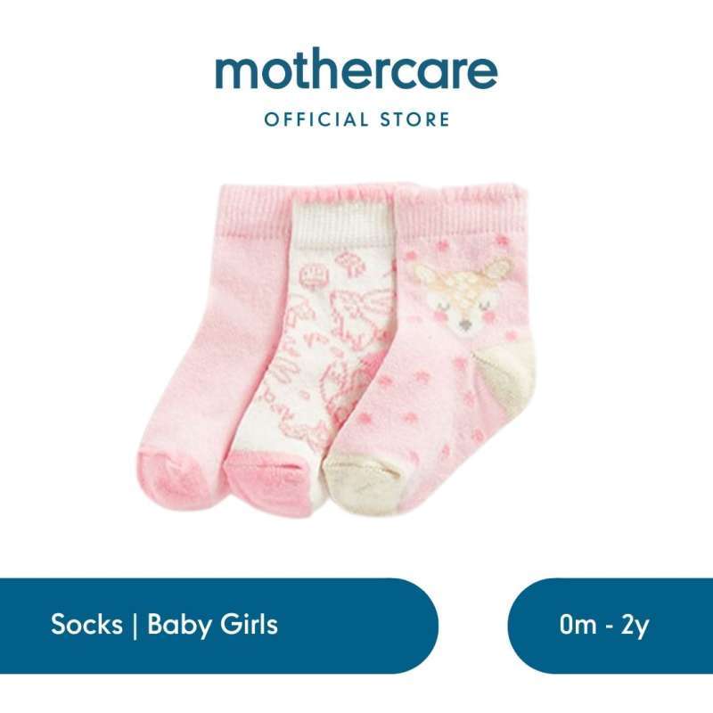 Promo Mothercare Deer Baby Socks 3 Pack Set Kaos Kaki Bayi