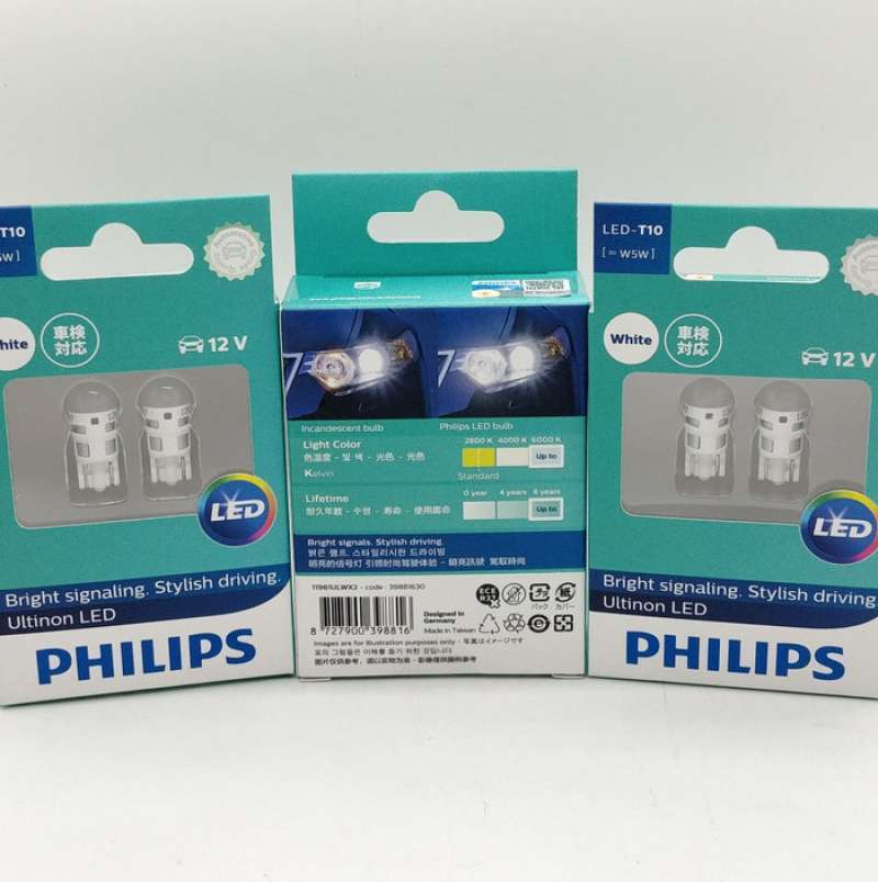 Philips Ultinon Pro3000 LED T10 car signaling bulb (W5W), 6.000K cool white