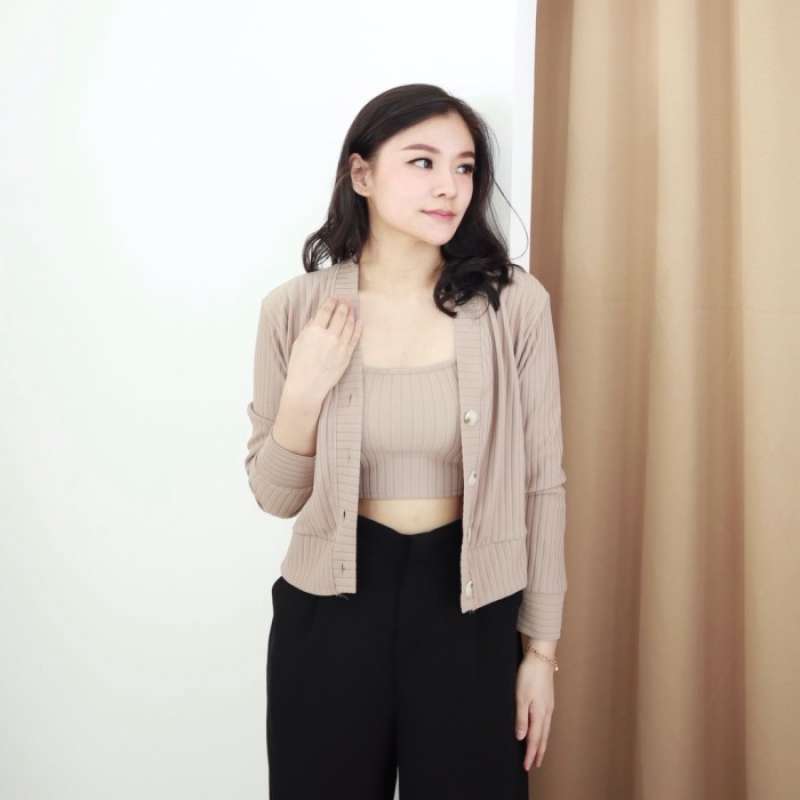 Jual Tanktop Cardigan Model Terbaru Kekinian Harga Diskon