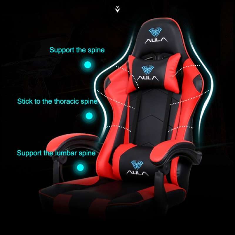 Promo Diskon Kursi Gaming Gaming Chair Termurah Aula F8093 Red