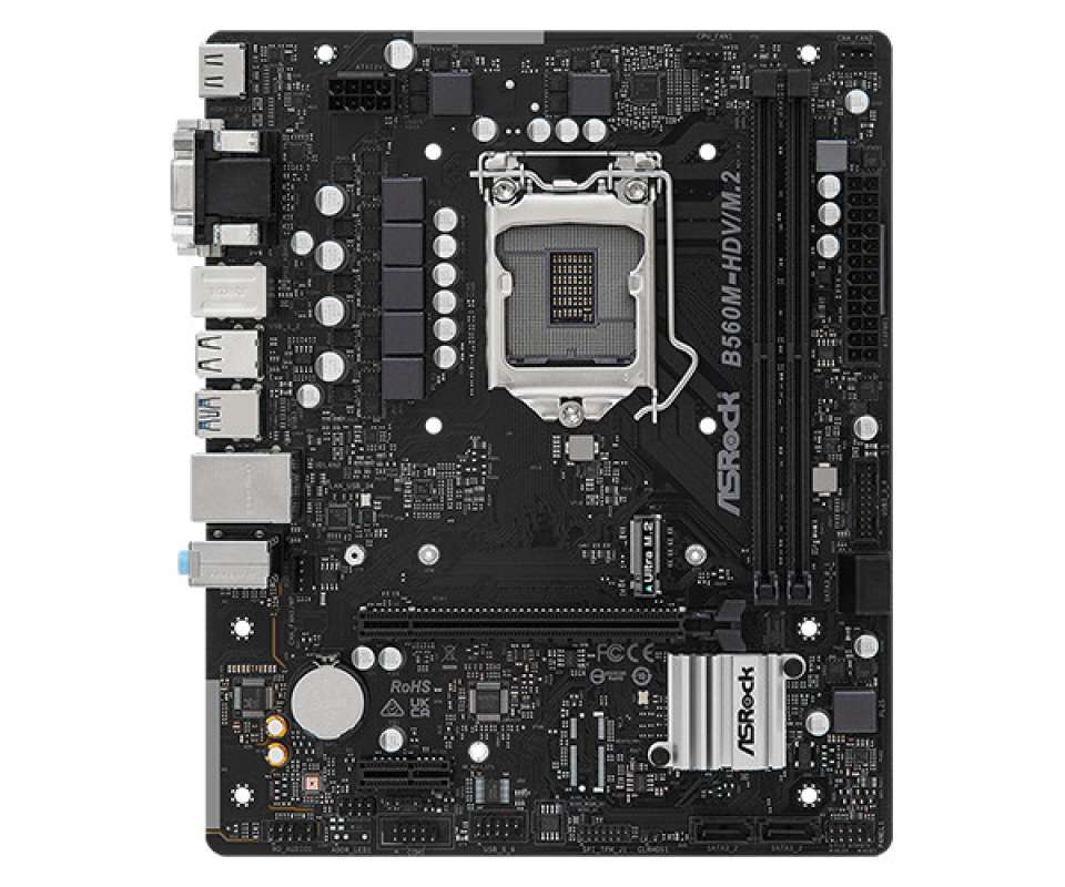 ASRock 五月蝿く B560M-HDV マザーボード CPUクーラー付き