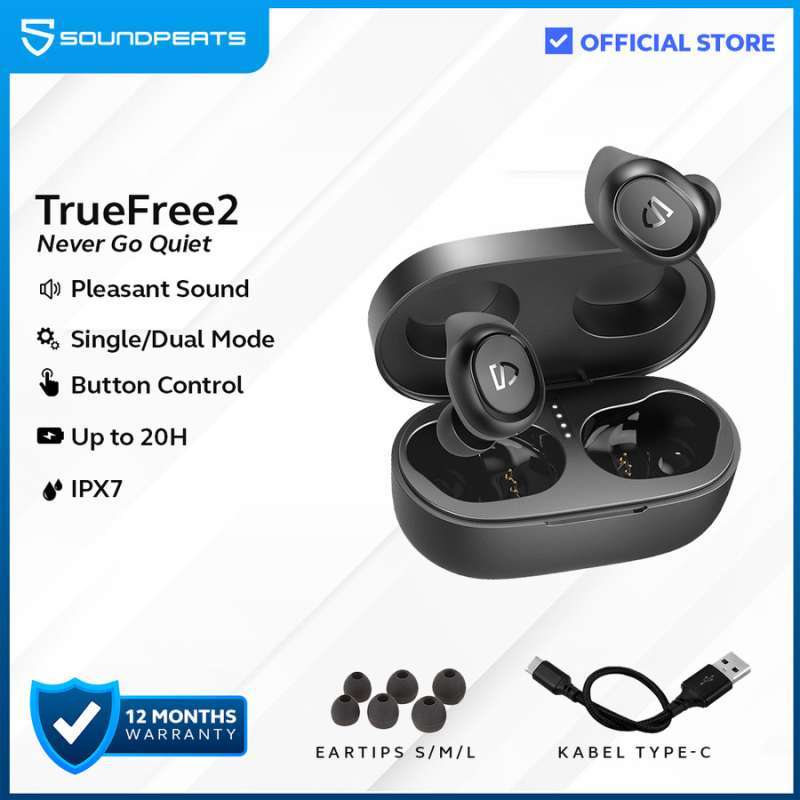 Bluetooth Headphones Soundpeats True Free Wireless Earbuds