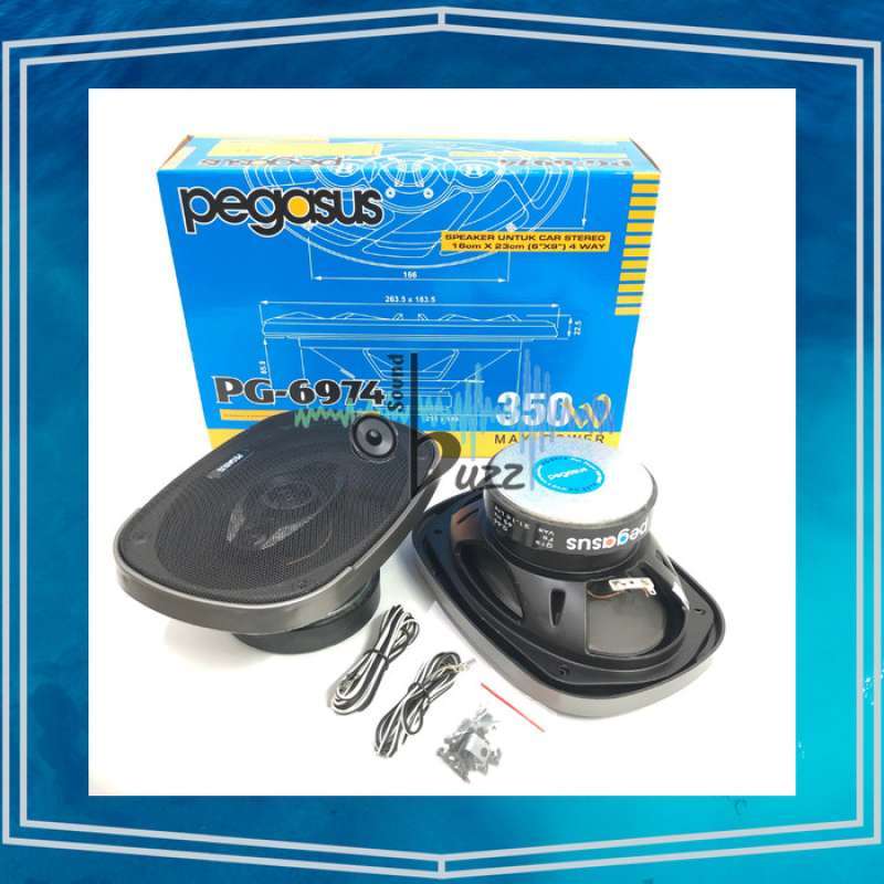 Speaker Mobil Oval PEGASUS PG 6974 6 inch 4 Way 350 Watt