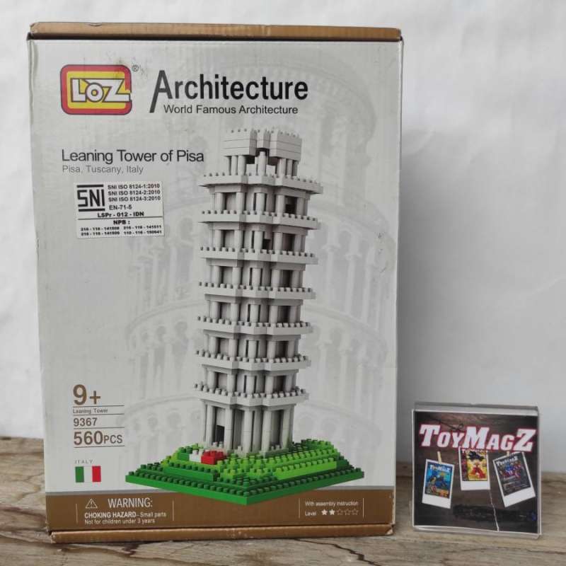 Brick Toys Loz World Famous Architecture Leaning Tower of Pisa Italy