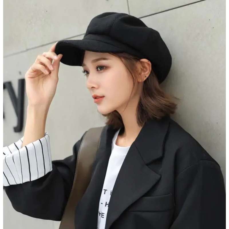 Promo Verish Topi Wanita Octagonal Beret #1423 Diskon 30% Di