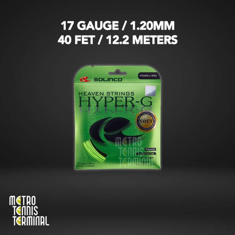 Promo Solinco Hyper G Soft 16 / 17 /18g String ( Senar Raket Tenis