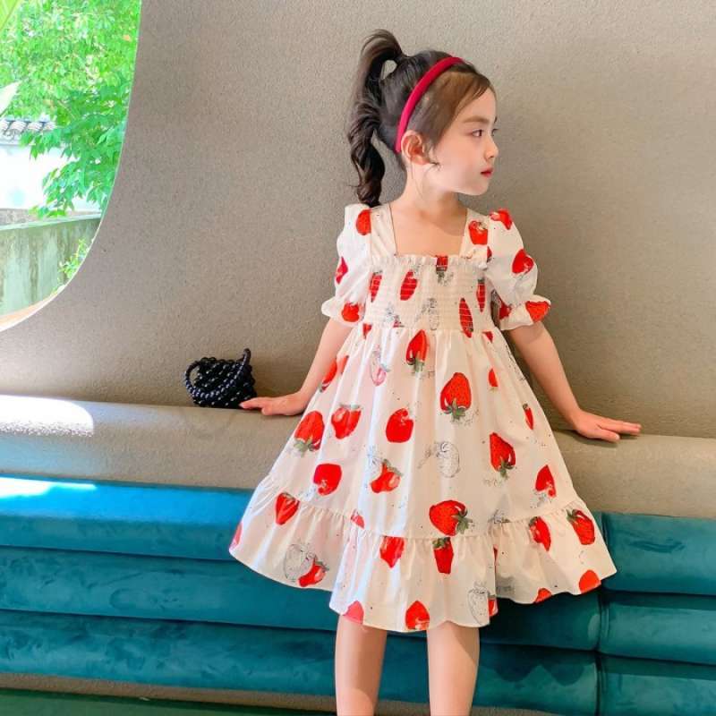Jual DRESS IMPORT ANAK PEREMPUAN BERRYNA BAJU GAUN LUCU KATUN