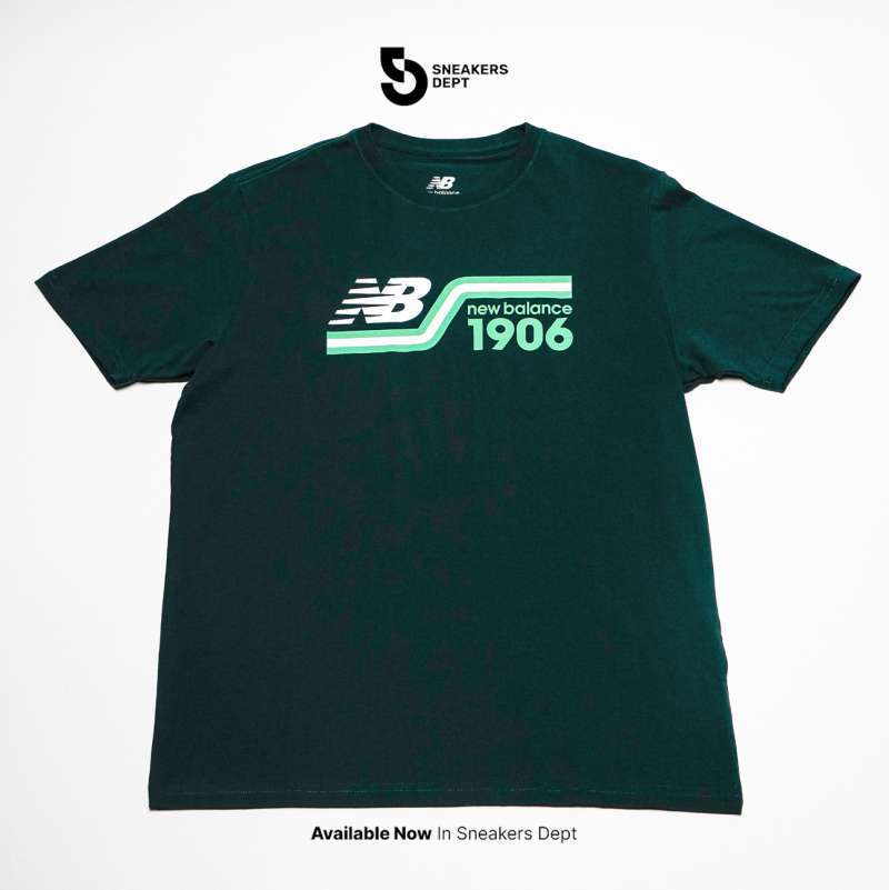 Promo Kaos Pria NEW BALANCE 1906 LOGO 1 TEE LMT2331BG ORIGINAL