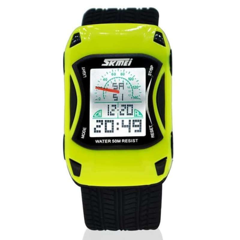 JAM TANGAN ANAK COWOK CEWEK BENTUK MOBIL SKMEI 0961 ORIGINAL ANTI AIR