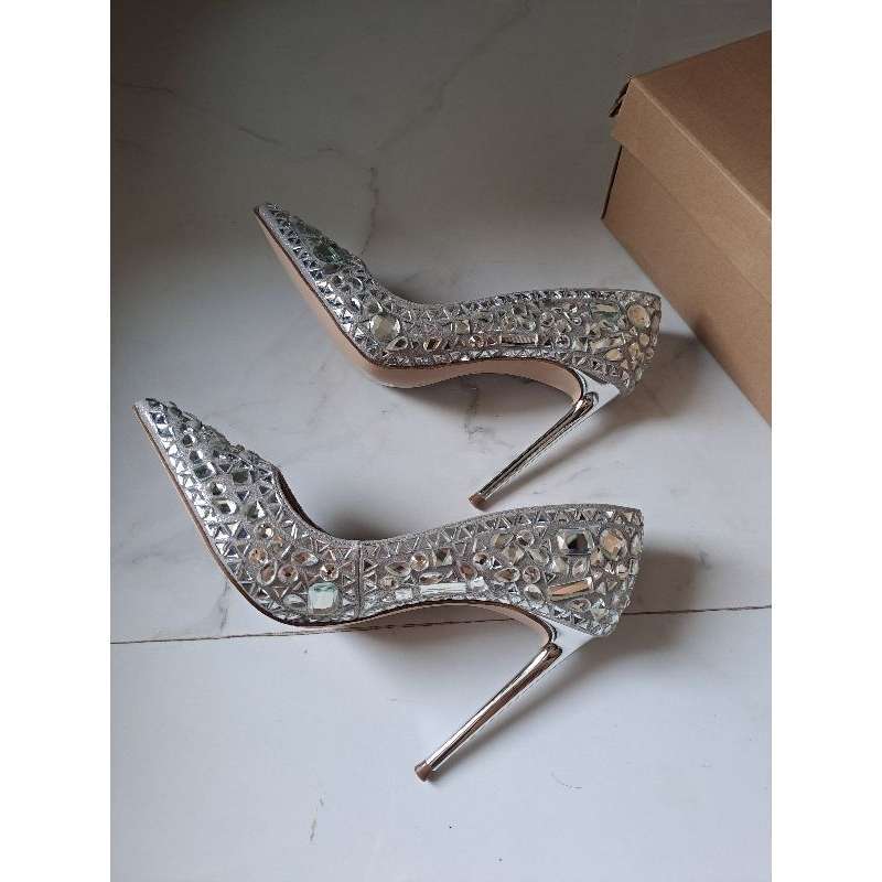 Promo Steve Madden Veta Rhinestone Cinderella Heels Sepatu Kaca Hak Tinggi Wanita Diskon 8 Di Seller Hakeru Mart Wiyung 2 Kota Surabaya Blibli