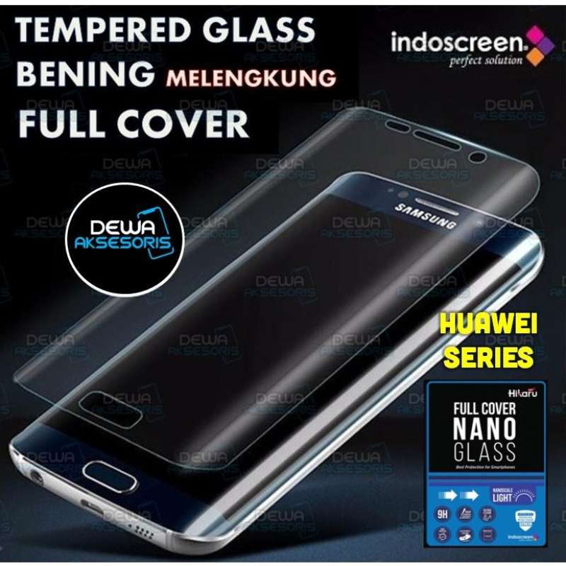 Premium Tempered Nano Glass Huawei P30 Pro Full Cover Screen Hikaru  Original Indoscreen
