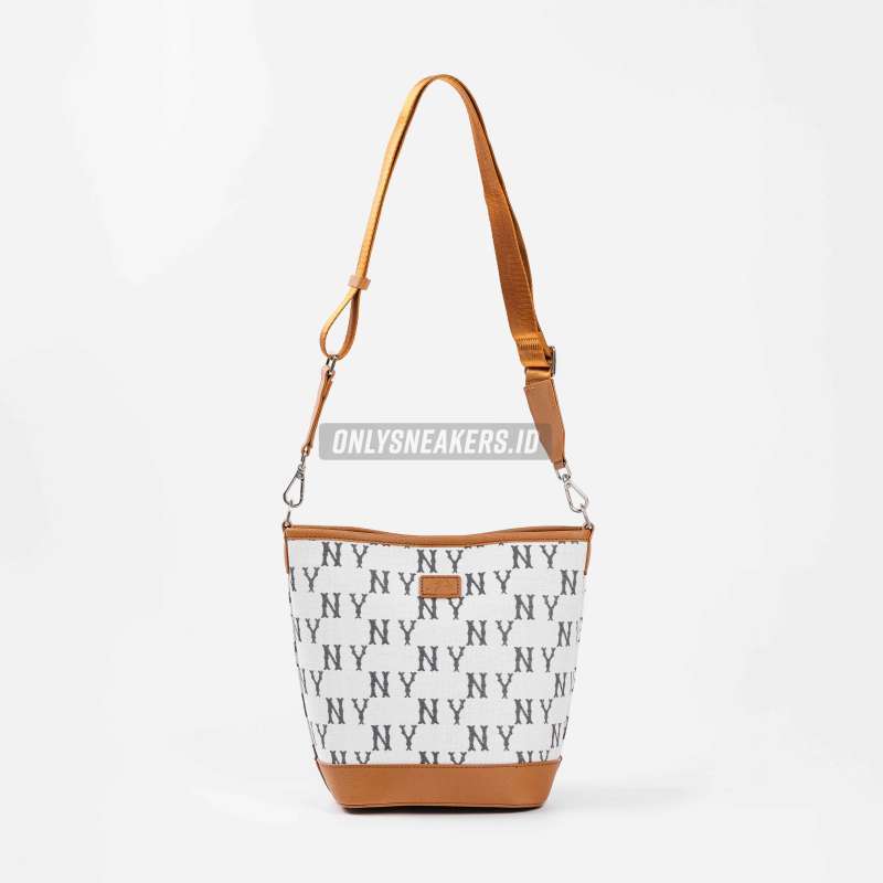 Jual Mlb Big Classic Monogram J New Bucket Bag Nyy Crem (100