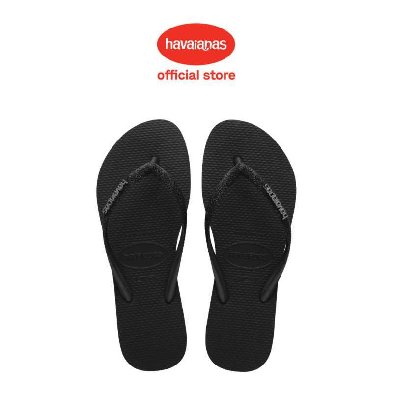 Jual Havaianas 1069 Slim Glitter Ii Black Sandal Wanita Di