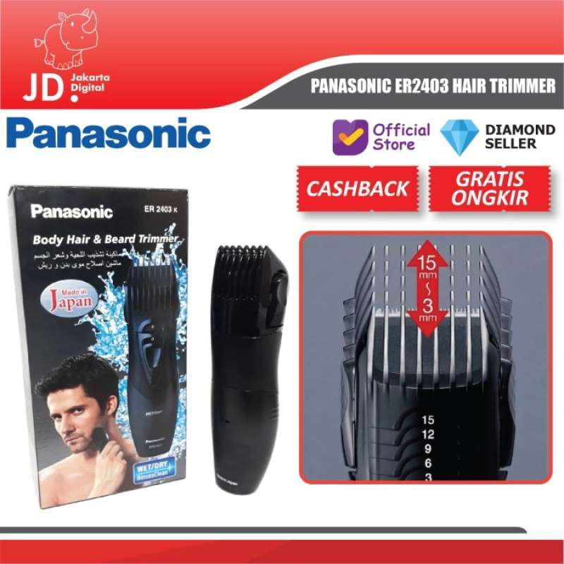 Promo Alat Cukur Rambut Kumis Jenggot Panasonic Er2403 Hair Trimmer Er 2403 Diskon 23 Di Seller Manissa Store Cengkareng Barat Kota Jakarta Barat Blibli