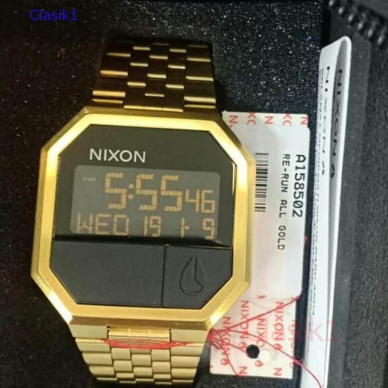 Original 100 Jam Tangan Nixon A158502 Re Run All Gold Nixon A15850200 Garansi Resmi 2 Tahun