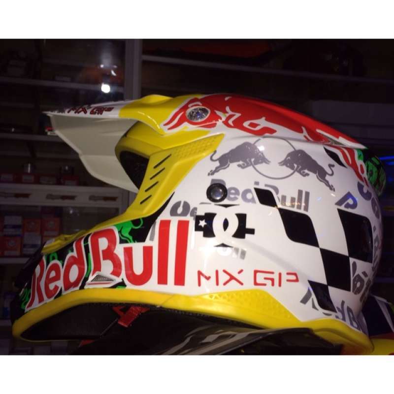 Helm cross redbull sales