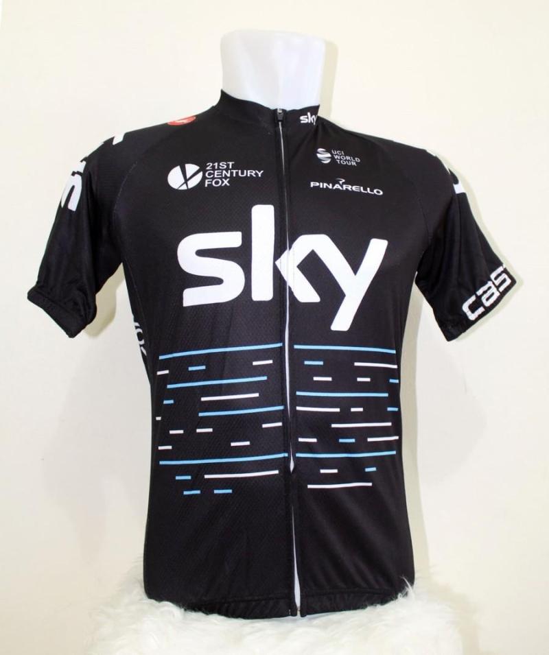 Baju Sepeda Jersey Set SKY Hitam Baju Bib