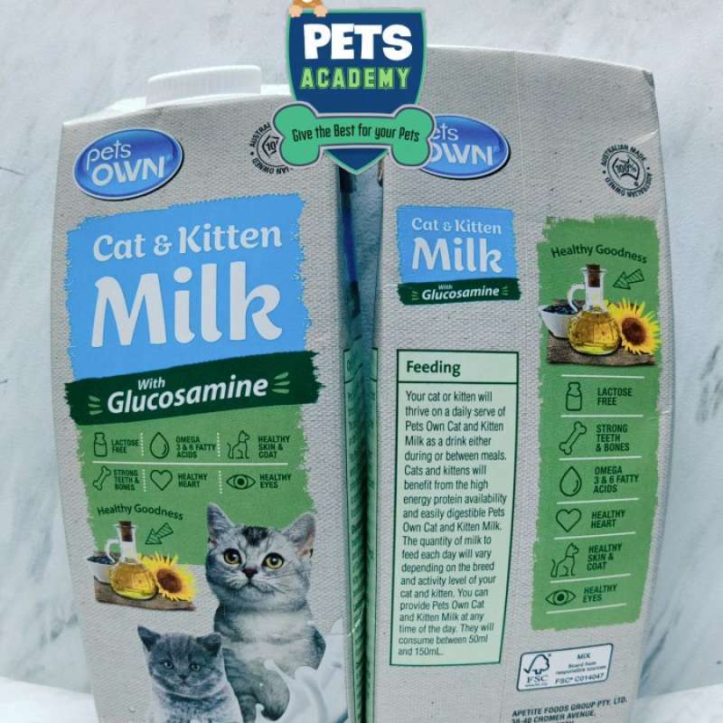 Promo Susu Pet Own Cat Kitten Milk Glucosamine 1 L Susu Cair