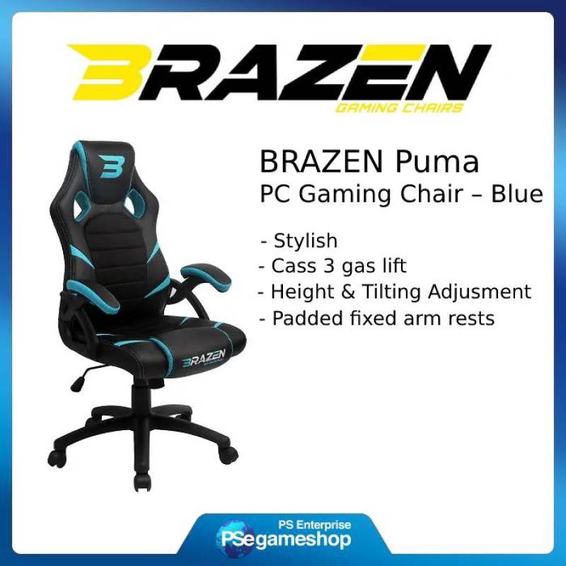 Brazen puma gaming chair blue sales