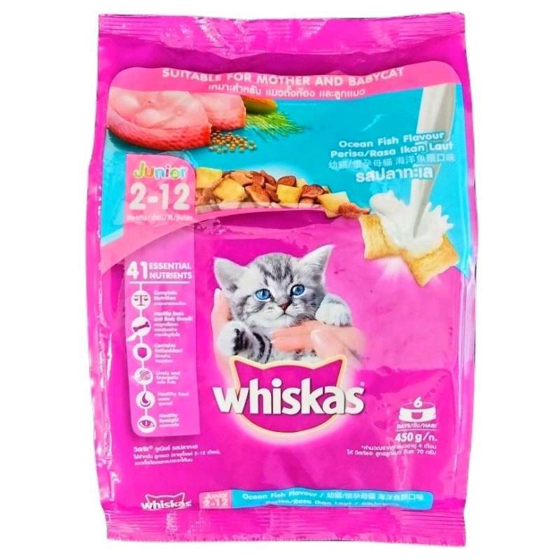 Jual WHISKAS Junior Dry Cat Food Suitable for Mother and BabyCat