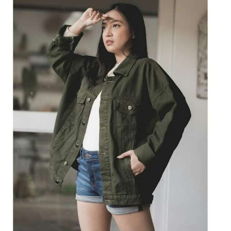 Jual Jaket Jeans Boyfriend Jaket Jeans Oversize Cewe Jaket