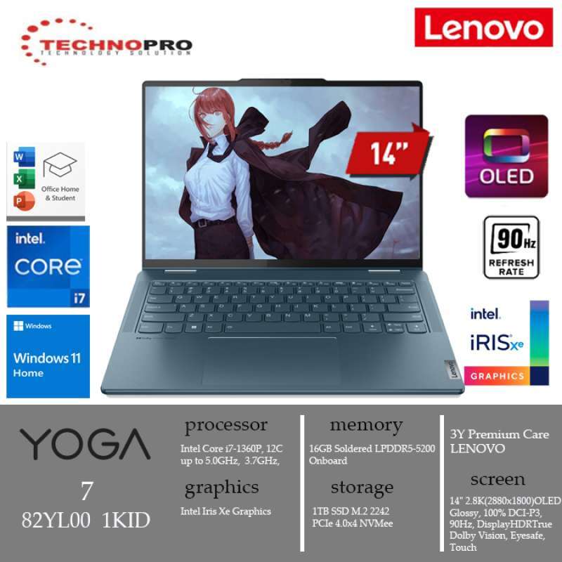 Lenovo Yoga 7 14IRL8 intel Core i7-1360P 16GB 1TB SSD OLED