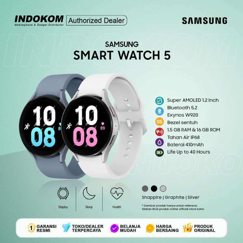 Samsung Galaxy Watch 5 44mm GaransI Resmi