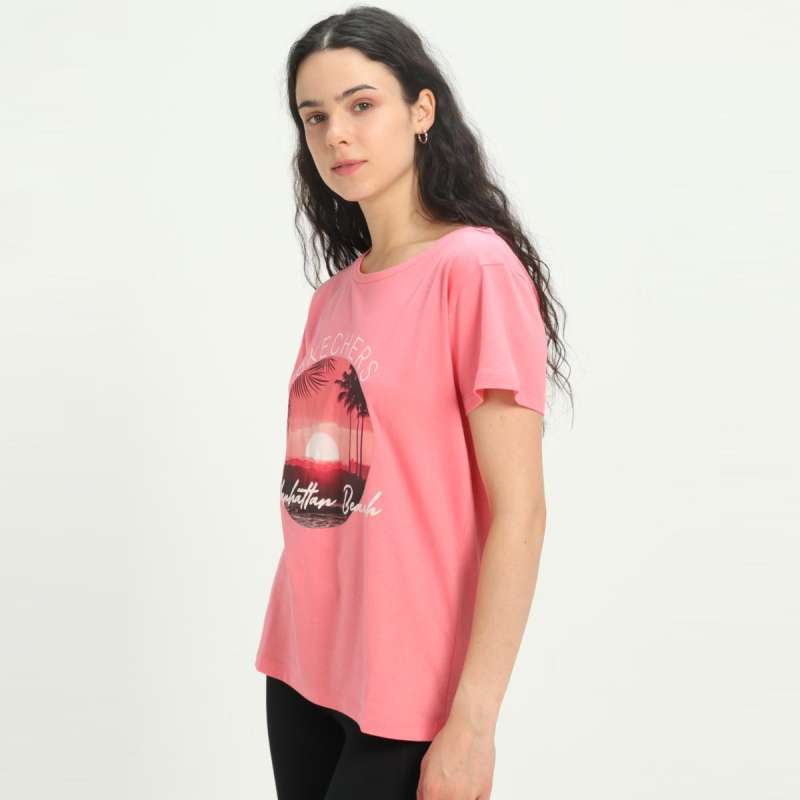 Promo Skechers Women T Shirt Mabel Baju Wanita SKEH23W2113C S