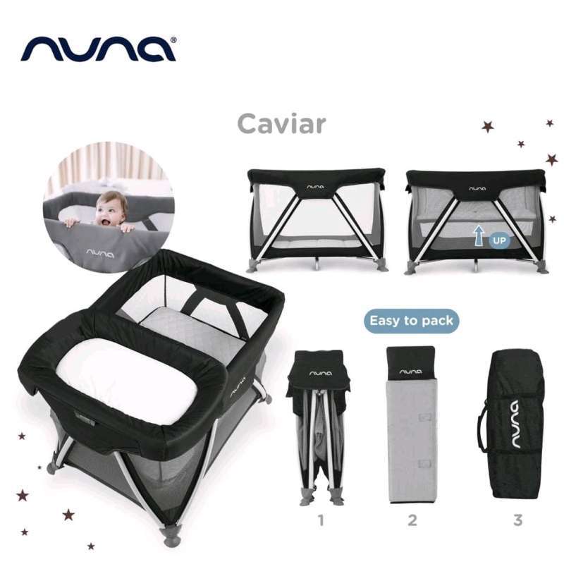 Crib Changer Nuna Sena Caviar Aire Changer Nuna Travel Cot Changer - Main Image