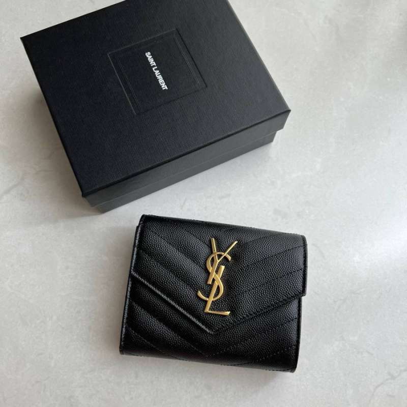 Ysl trifold outlet wallet