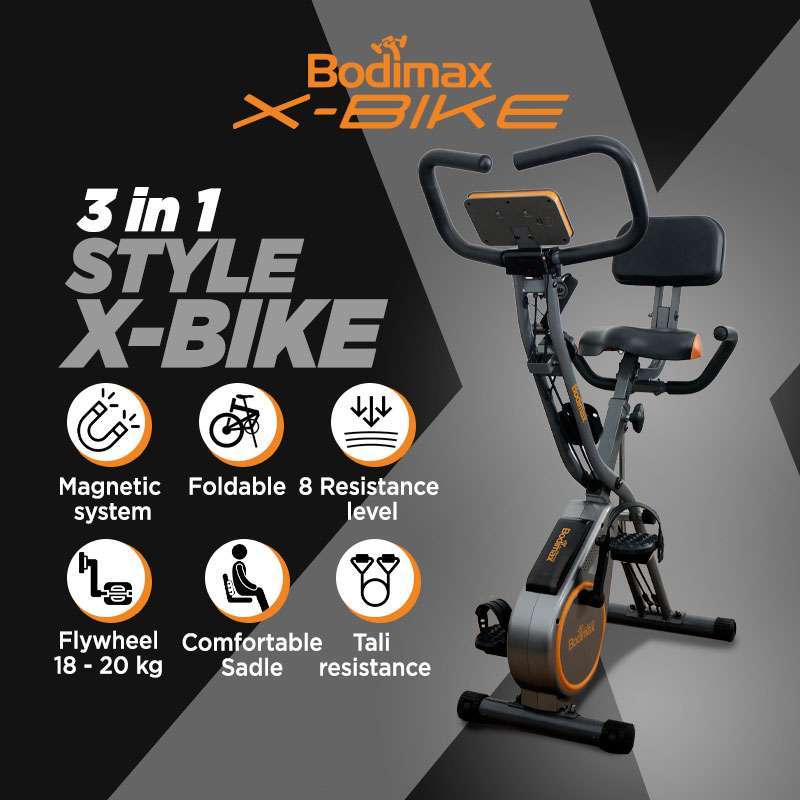Jual Bodimax X-bike /alat Fitness/sepeda Statis/magnetic X-bike Di