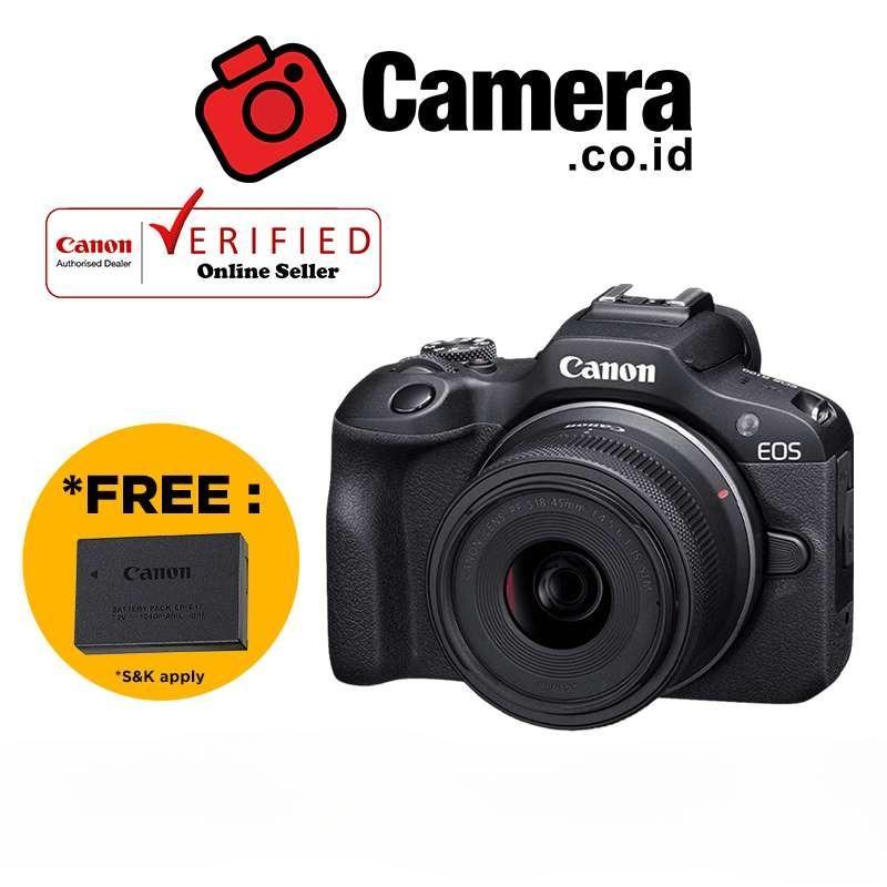 Canon EOS R100 Body EOS R100 Kit RF-S 18-45mm Kamera  Mirrorless GARANSI RESMI