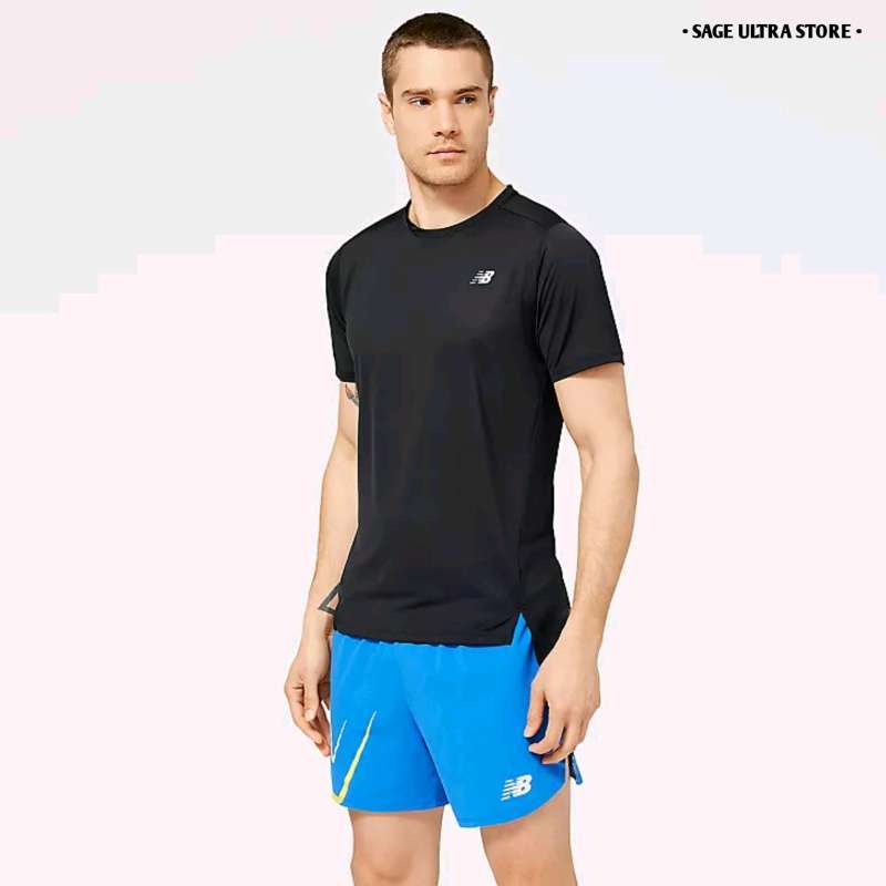 Promo Kaos Lari Running New Balance Accelerate SS Men Pria