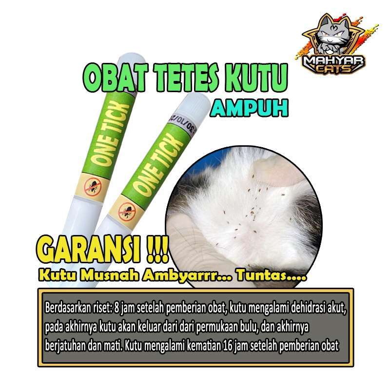 Promo Obat Tetes Kutu Kucing ONE TICK by Petco Clever Solutions