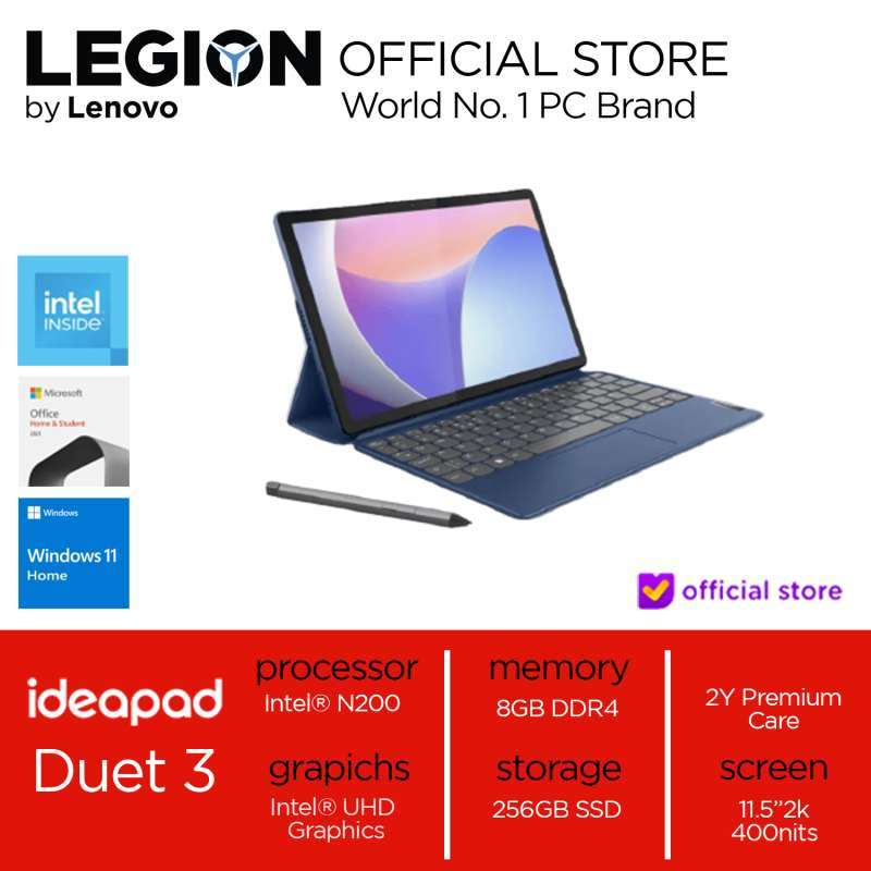 Jual Lenovo Ideapad Duet 11ian8 2xid [intel N200 8gb/ 256gb Ssd