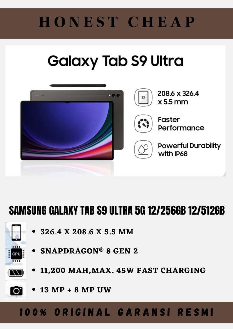 Jual Samsung Galaxy Tab S9 Ultra 12/256gb 12/512gb Garansi Jual Samsung Galaxy Tab S9 Ultra 12/256gb 12/512gb Garansi