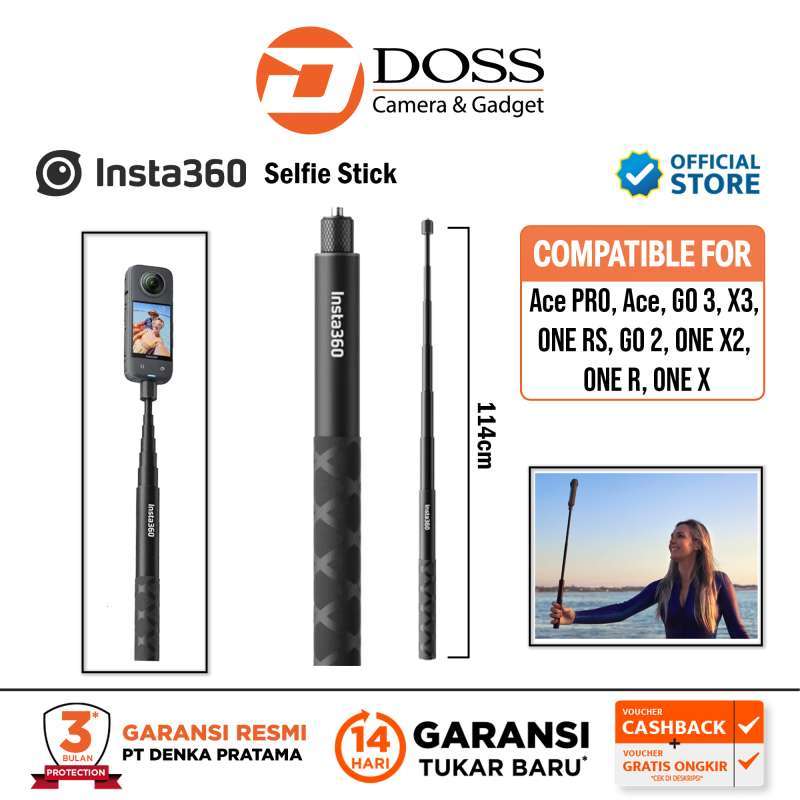 Jual Insta360 Monkey Tail Mount for Insta360 ONE X, ONE X2, ONE R, ONE RS  di Seller Doss Official Store - DOSS - Kota Jakarta Selatan