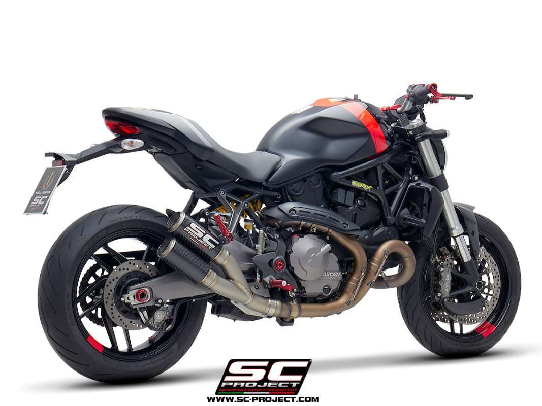 Jual SC Project Slip Twin On CRT Carbon Ducati Monster 821 18 20