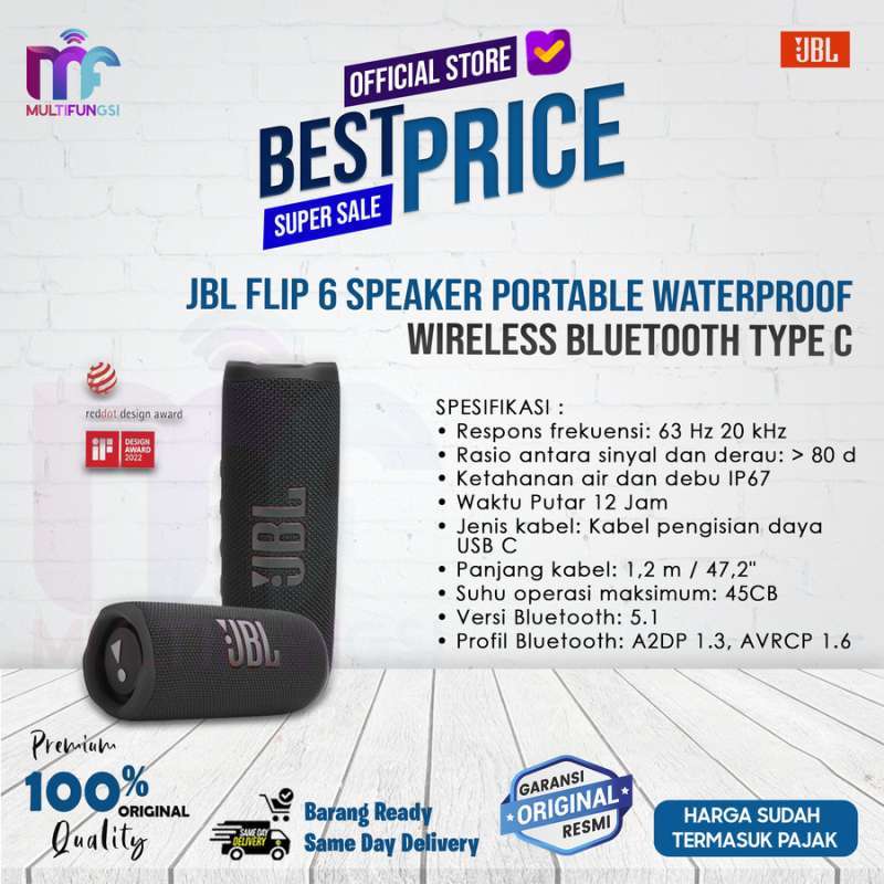 JBL Flip Speaker Portable Waterproof Wireless Bluetooth Type-C