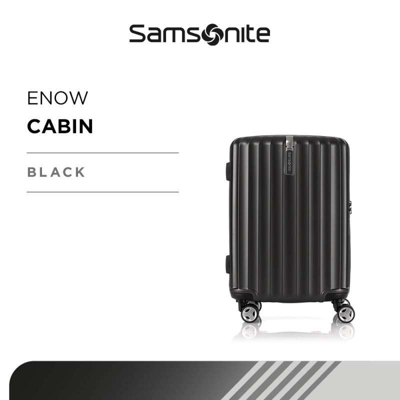 Jual Samsonite Koper Hardcase Enow Spinner Cabin 20 Black di