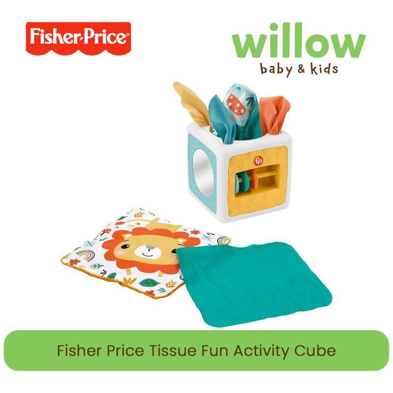 Jual Mainan Edukasi Fisher Price Tissue Fun Activity Cube Di