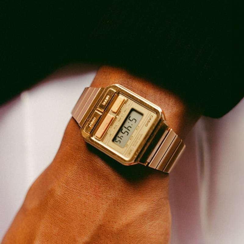 モールブティック割引 CASIO A126WE-9ADF ゴールド腕時計