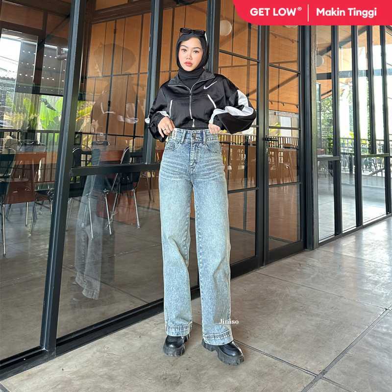 Promo Jiniso Highwaist Baggy Jeans 580 Get Low Diskon 62% Di