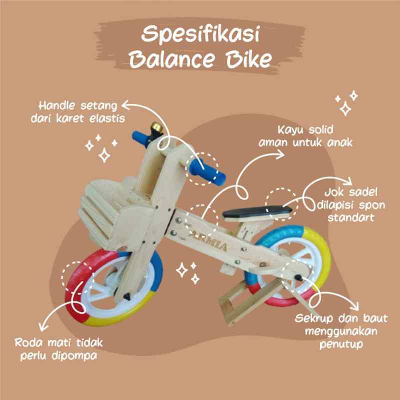 Balance bike kayu top