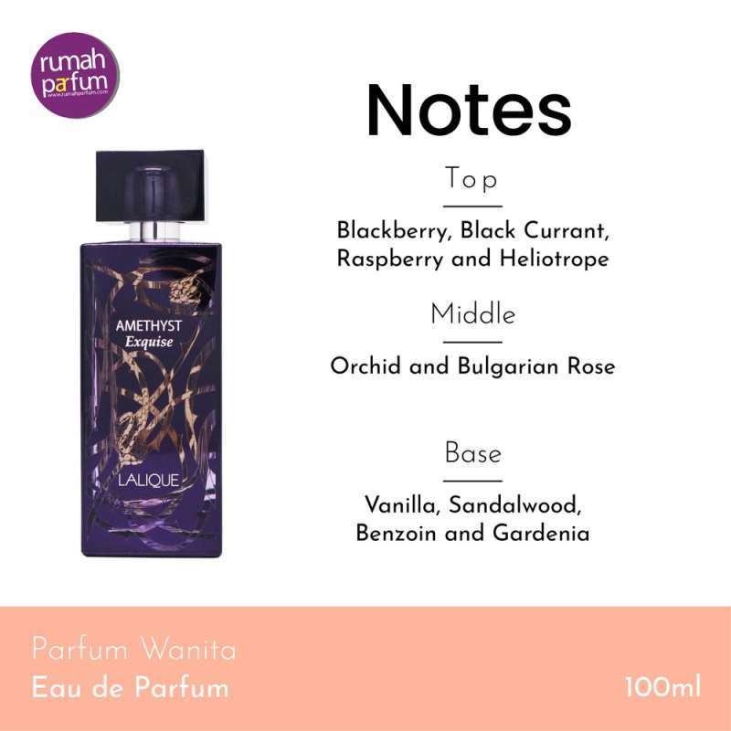 Jual Lalique Amethyst Exquise Woman 100 ML di Seller Rumah Parfum