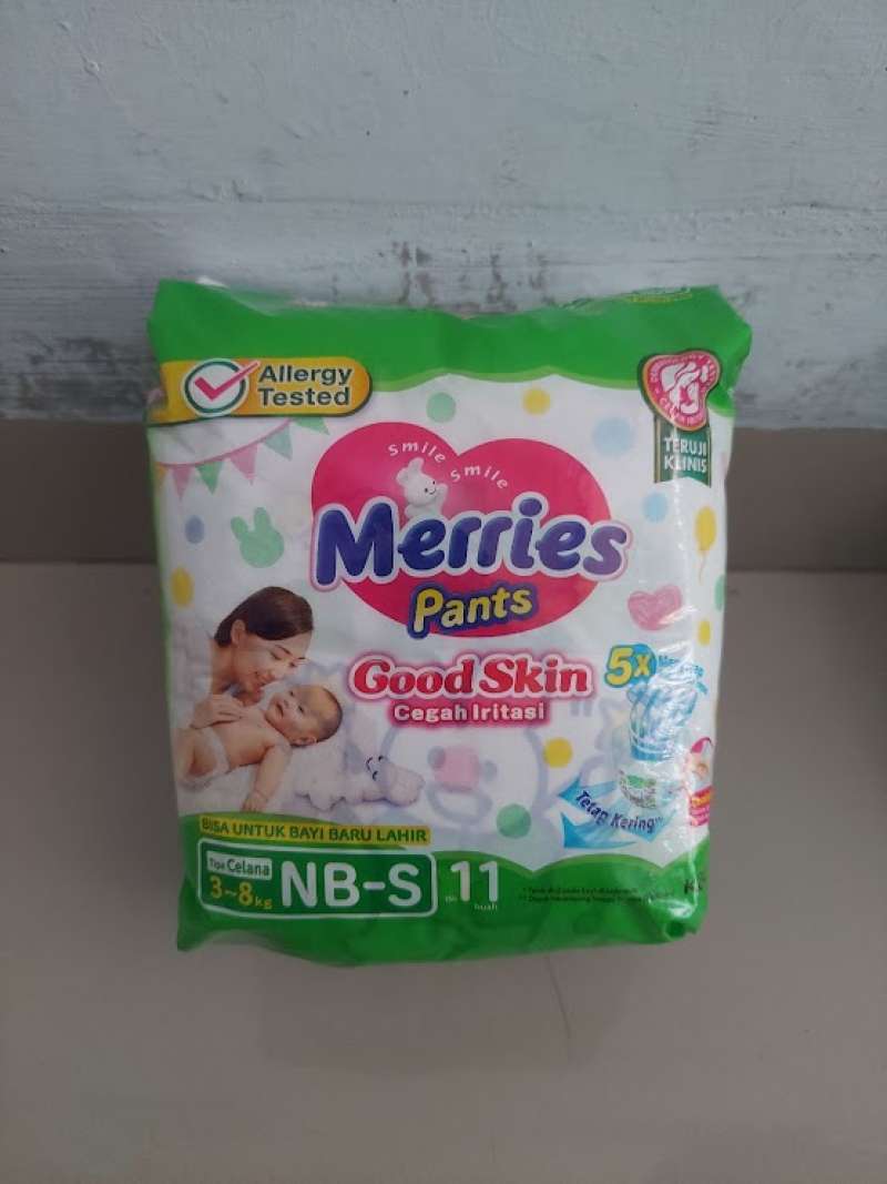 Jual merries pants merrier popok bayi celana cegah iritasi NB S