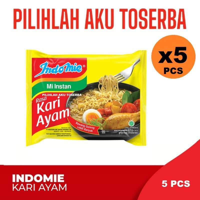 Promo Mie Instant Indomie Rebus Kari Ayam - ( Harga 5 Pcs