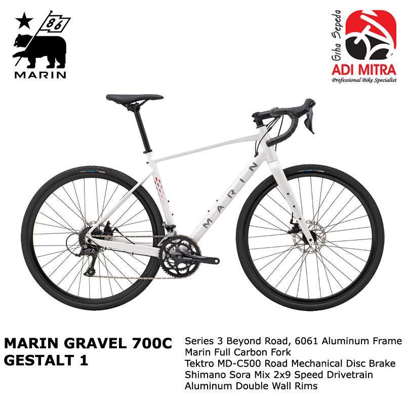 Jual Marin Gestalt 1 2024 700c Sepeda Gravel 54 White Di