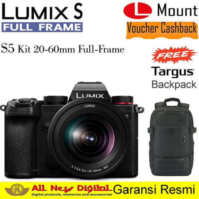 Panasonic Lumix DC-S5 Mirrorless Digital Camera with Lens 20-60mm  Full-Frame